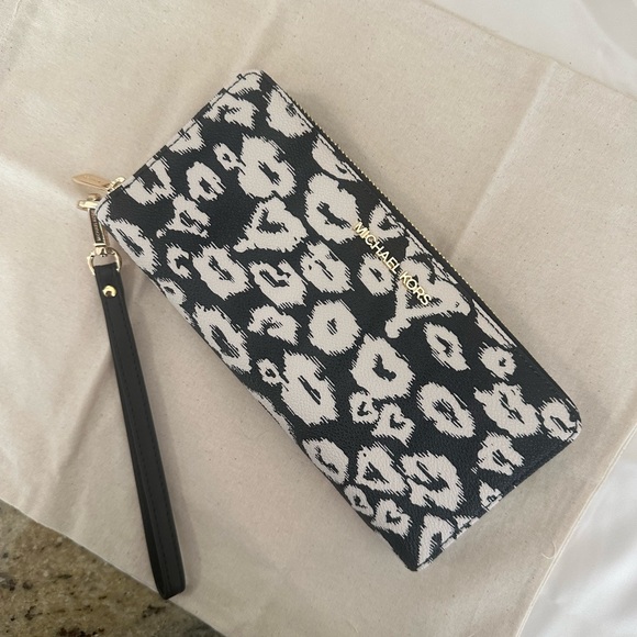 New MICHAEL MICHAEL KORS Large Logo Continental black / ivory - Picture 3 of 8